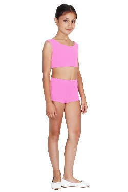 SHORT DANZA LYCRA ROSA BAMBINA